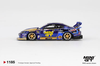1/64 NISSAN LB-SUPER SILHOUETTE S15 SILVIA NO.555 TEAM MINI GT LIBERTY WALK 2025 FORMULA DRIFT HALLOWEEN SPECIAL (RHD) - MiniGT - MGT01185