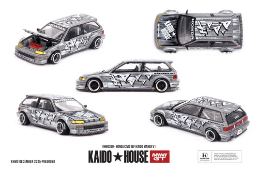 1/64 Honda Civic (EF) Kaido Manga V1 - Mini GT - MGTKHMG260