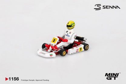 1/64 SENNA KART NO.2 AYRTON SENNA DA SILVA 1993 MASTERS OF PARIS-BERCY - MiniGT - MGT01156
