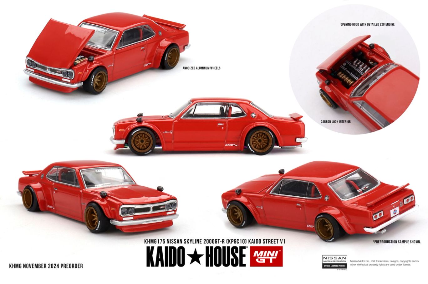 1/64 NISSAN SKYLINE 2000GT-R (KPGC10) KAIDO STREET V1 - MGTKHMG175