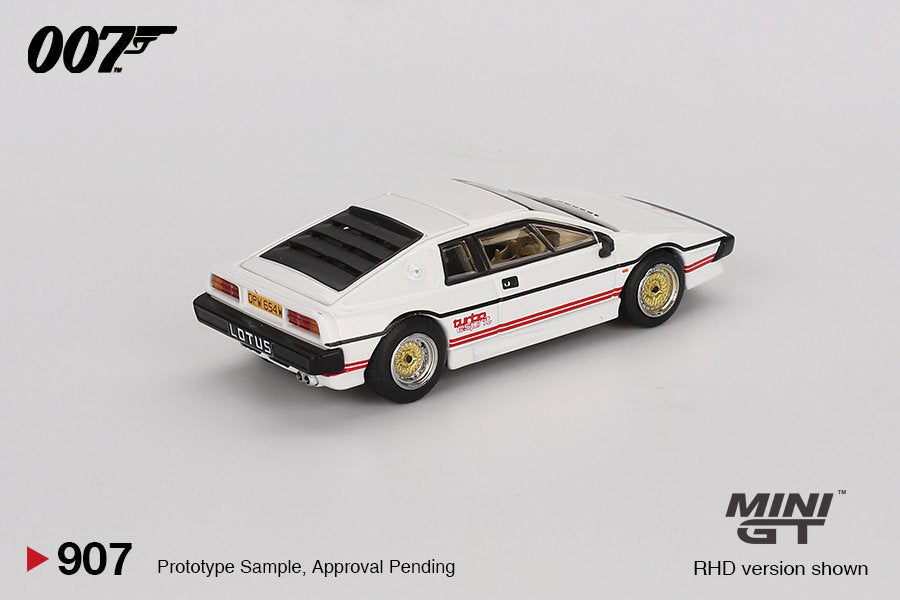 1/64 LOTUS ESPRIT TURBO WHITE JAMES BOND FOR YOUR EYES ONLY (RHD) - ENGLISH BLISTER PACKAGING - MGT00907-007E