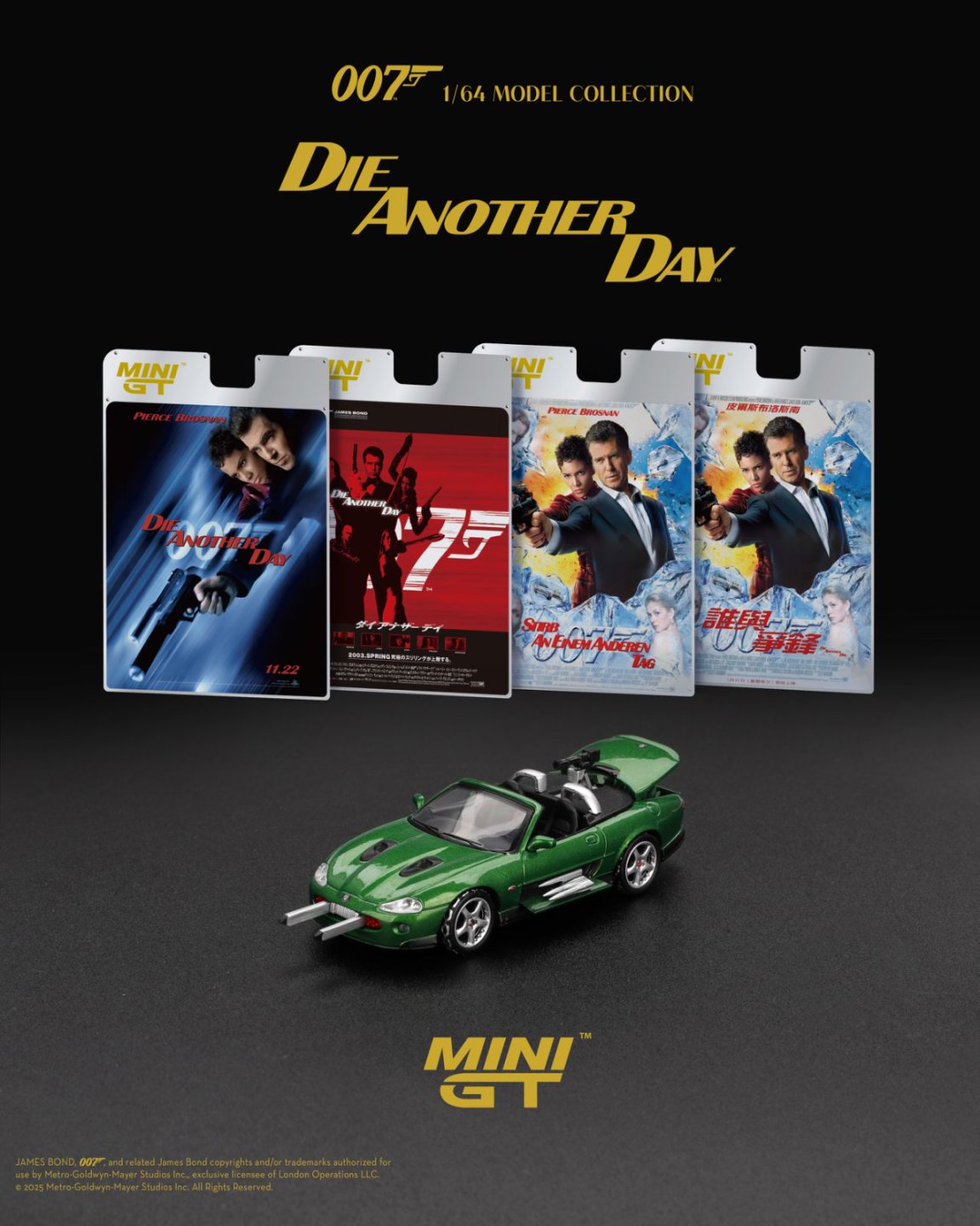 1/64 JAGUAR XKR (LHD) DIE ANOTHER DAY ENGLISH BLISTER PACKAGING  - MGT00908-007E