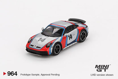 1/64 PORSCHE 911 DAKAR ICE GREY METALLIC RALLY 1974 (LHD) BLISTER PACKAGING - MGT00964-BL