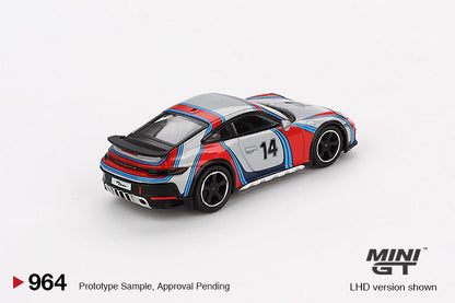 1/64 PORSCHE 911 DAKAR ICE GREY METALLIC RALLY 1974 (LHD) BLISTER PACKAGING - MGT00964-BL