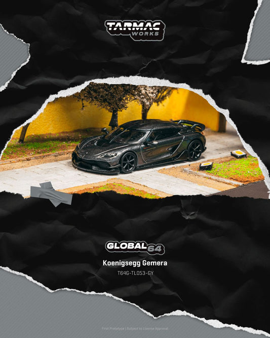 1/64 - Koenigsegg Gemera  Grey  - TARMAC - T64G-TL053-GY
