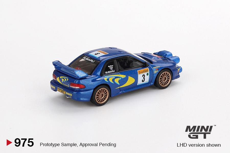 1/64 SUBARU IMPREZA WRC98 1998 RALLY MONTE-CARLO 3RD PLACE NO.3 (LHD) BLISTER PACKAGING - MGT00975-BL