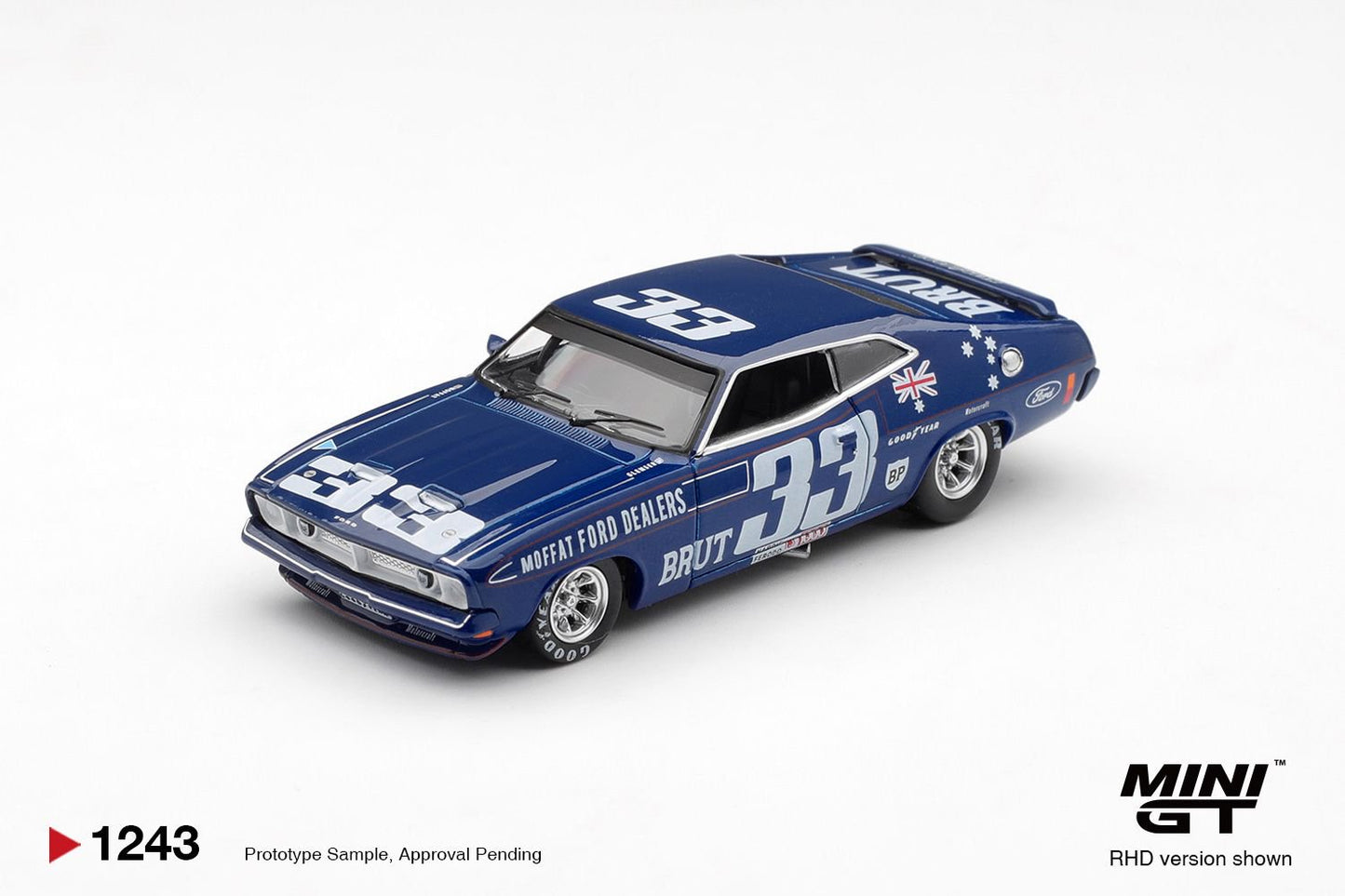 1/64  FORD XB FALCON GT NO.33 1974 BATHURST 1000 (RHD) AUSTRALIA EXCLUSIVE - Mini GT - MGT01243-R