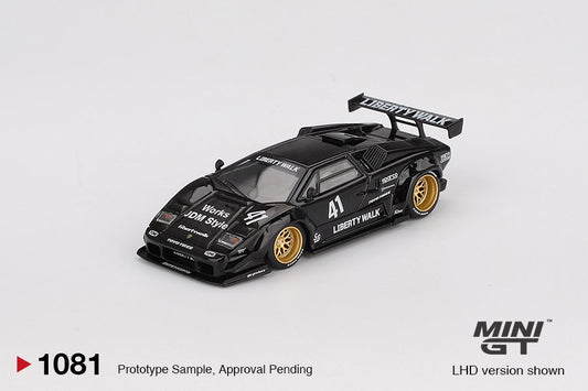 1/64  LAMBORGHINI COUNTACH LB-WORKS BLACK (LHD)  - MGT01081
