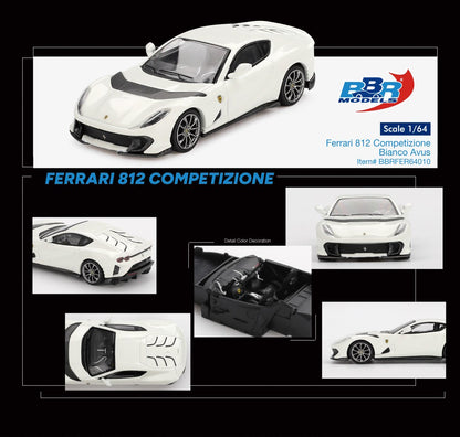 1:64  FERRARI 812 COMPETIZIONE BIANCO AVUS - BBR Models - BBRFER64010