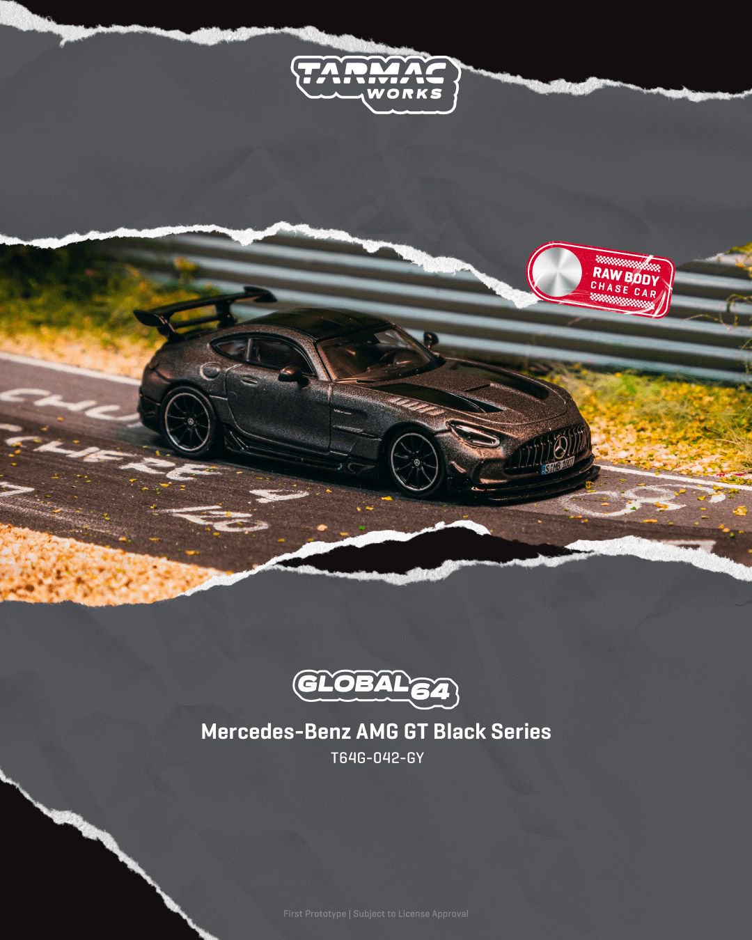1/64 - Mercedes-Benz AMG GT Black Series Grey - TARMAC - T64G-042-GY