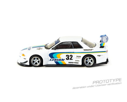 1/64 NISSAN SKYLINE GT-R R32 WIDEBODY JONSIBAL DESIGNWORKS GREDDY LIMITED EDITION   - Tarmac x Mijo Exclusives - T64G-061-GDY