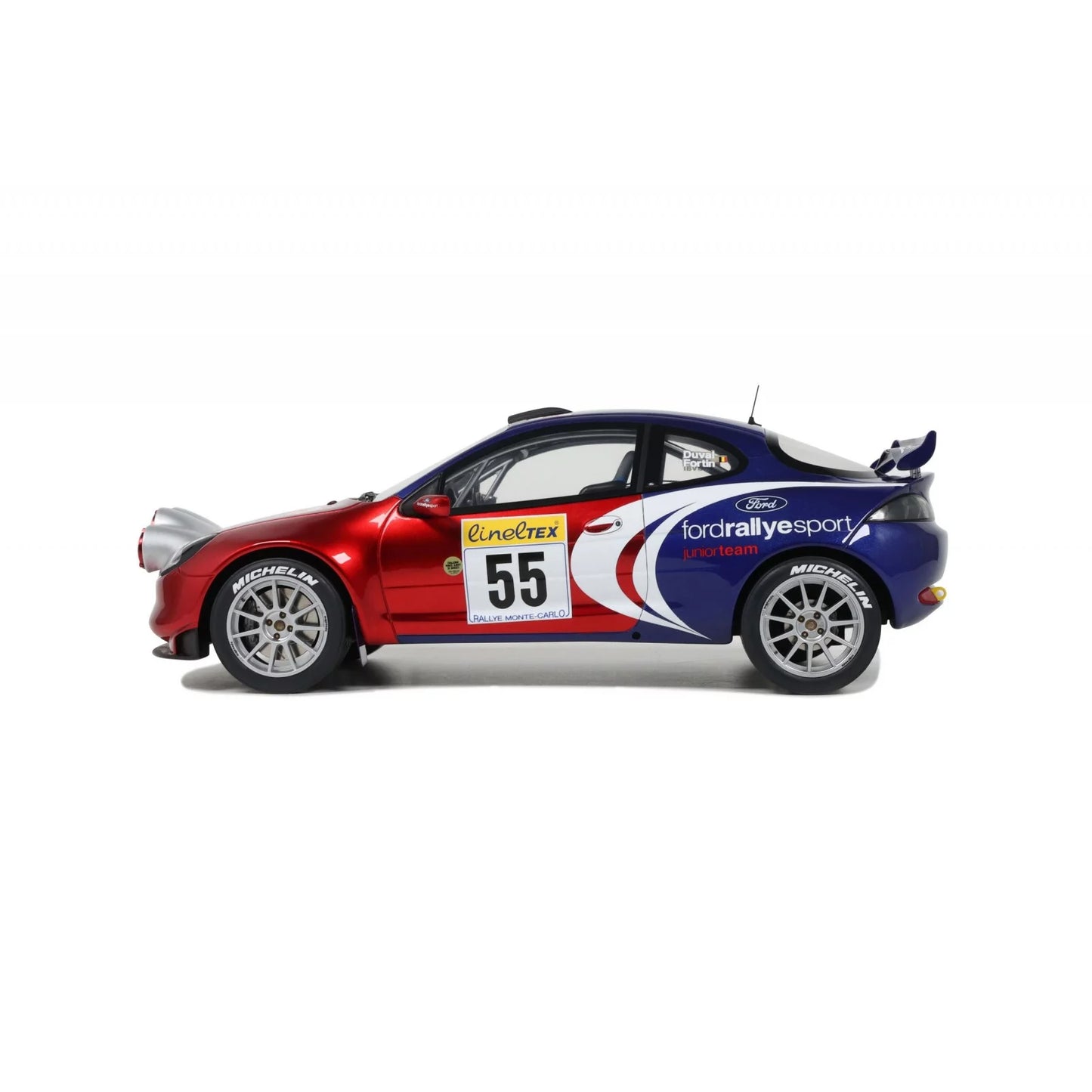 1/18 - Ford Puma Super 1600 Red Duval Rallye Monte Carlo 2002 - Otto Mobile OT456