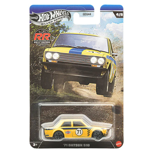 1:64 Hot Wheels Rally Racers Series 2026 - 4/5 - '71 Datsun 510 - JKX64