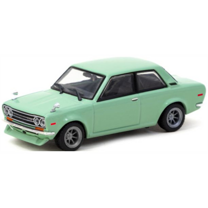 1/64 Datsun 510, light green - Tarmac Models - TC-T64R025-GR