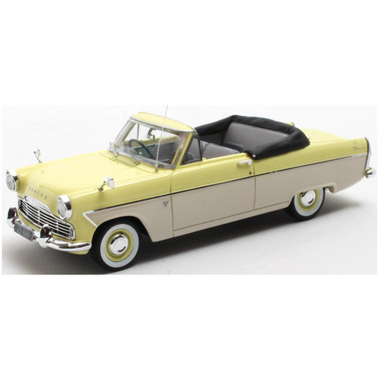 1/43 Ford Zodiac MKII 206E Convertible Yellow White 1958-1962 - Matrix 40603-161
