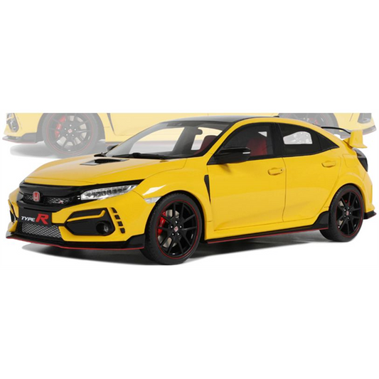 1/18 Honda Civic Type R FK8 Euro Spec Sunlight Yellow 2020 - Otto Models - OT1111