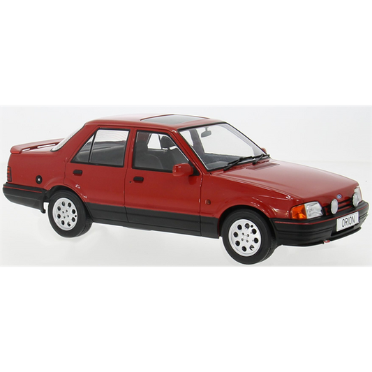 1/18 - Ford Orion Mk II Ghia Red RHD w/Pepperpot Alloys (UK Exclusive 500pcs) - MCG 18847 - Model Car Group