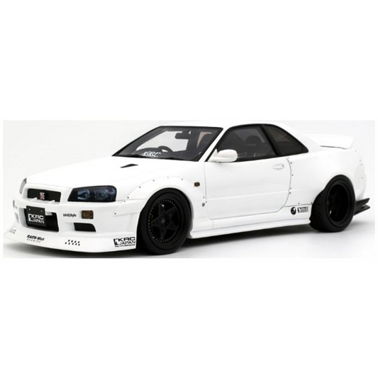 1/18 SKYLINE GT-R (BNR34) BY KRC 2019 - WHITE - Otto Models - OT1135