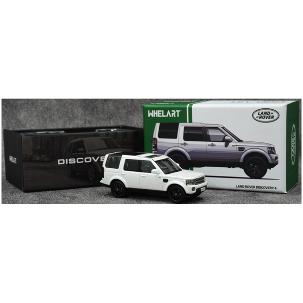 1/64 Land Rover Discovery 4 White/Black Wheels - Whelart  - WA64-01-02