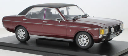 1/18 - Ford Granada MK1 Red/Black 1975 (RHD) (UK Exclusive 300pcs) - MCG 18467 - Model Car Group