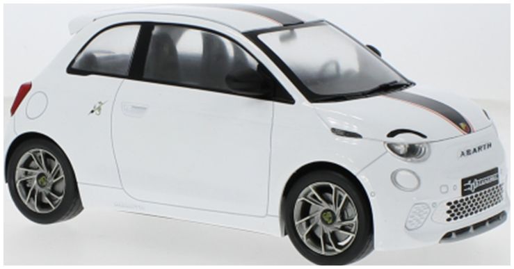 1/18 - Fiat 500e Abarth White 2024 - MCG 18497