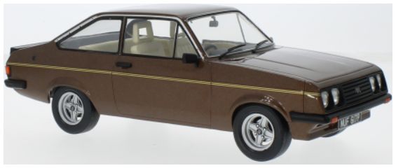 1:18 - Ford Escort MK II RS 2000 Dark Brown Metallic Henry Ford Jnr car - MCG 18530