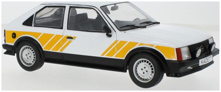 1/18 - Opel Kadett D SR White/Yellow 1983- MCG 18534