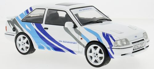 1/18 - Ford Escort MK IV RS Turbo S2 - White Tiger Stripes 'Motorsport' 1990 - MCG 18547 - Model Car Group