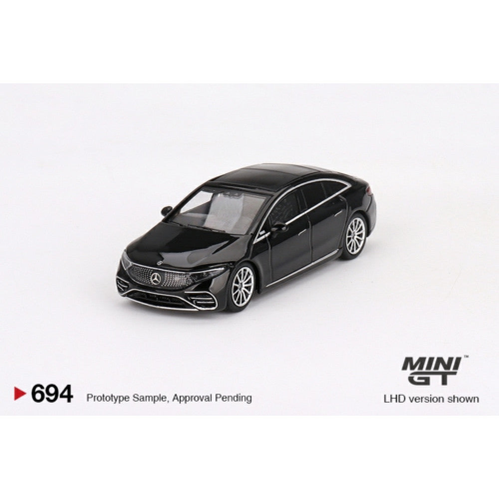 1/64 MERCEDES-BENZ EQS 580 4MATIC BLACK (RHD) - Mini GT - MGT00694-R
