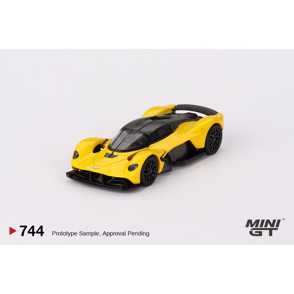 MGT00744-L - 1/64 ASTON MARTIN VALKYRIE SUNBURST YELLOW (LHD) - Mini GT