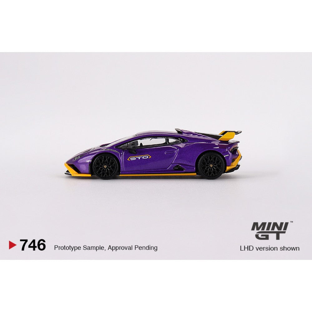 MGT00746-R - 1/64 LAMBORGHINI HURACAN STO VIOLA PASIFAE (RHD) - Mini GT