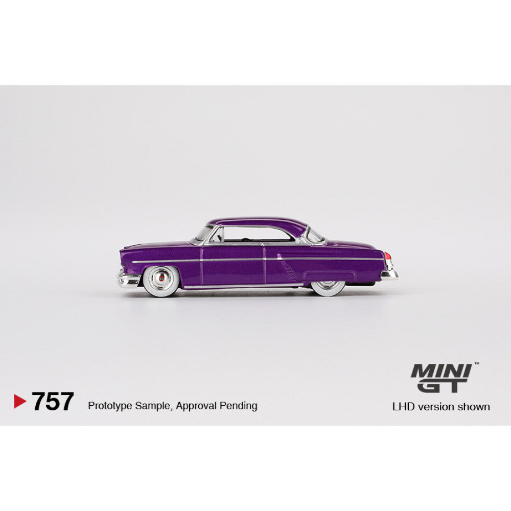 1/64 LINCOLN CAPRI HOT ROD 1954 PURPLE METALLIC - Mini GT - MGT00757