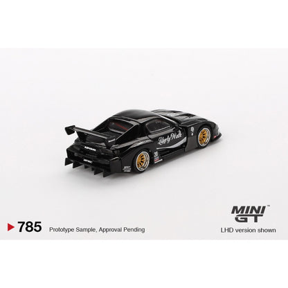 1/64 MAZDA RX-7 LB-SUPER SILHOUETTE LIVERTY WALK BLACK (RHD) - MGT00785-R