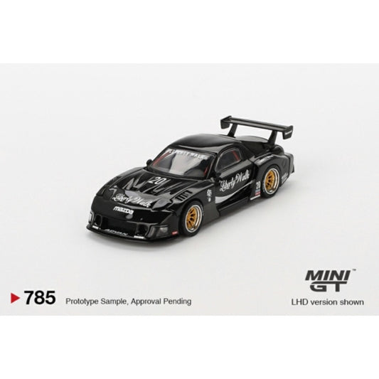 1/64 MAZDA RX-7 LB-SUPER SILHOUETTE LIVERTY WALK BLACK (RHD) - MGT00785-R