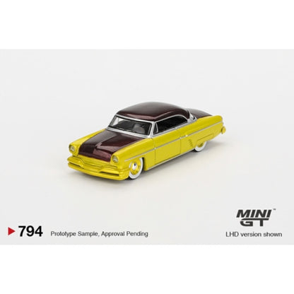 1/64 LINCOLN CAPRI HOT ROD 1954 LIME YELLOW (LHD) - MGT00794L