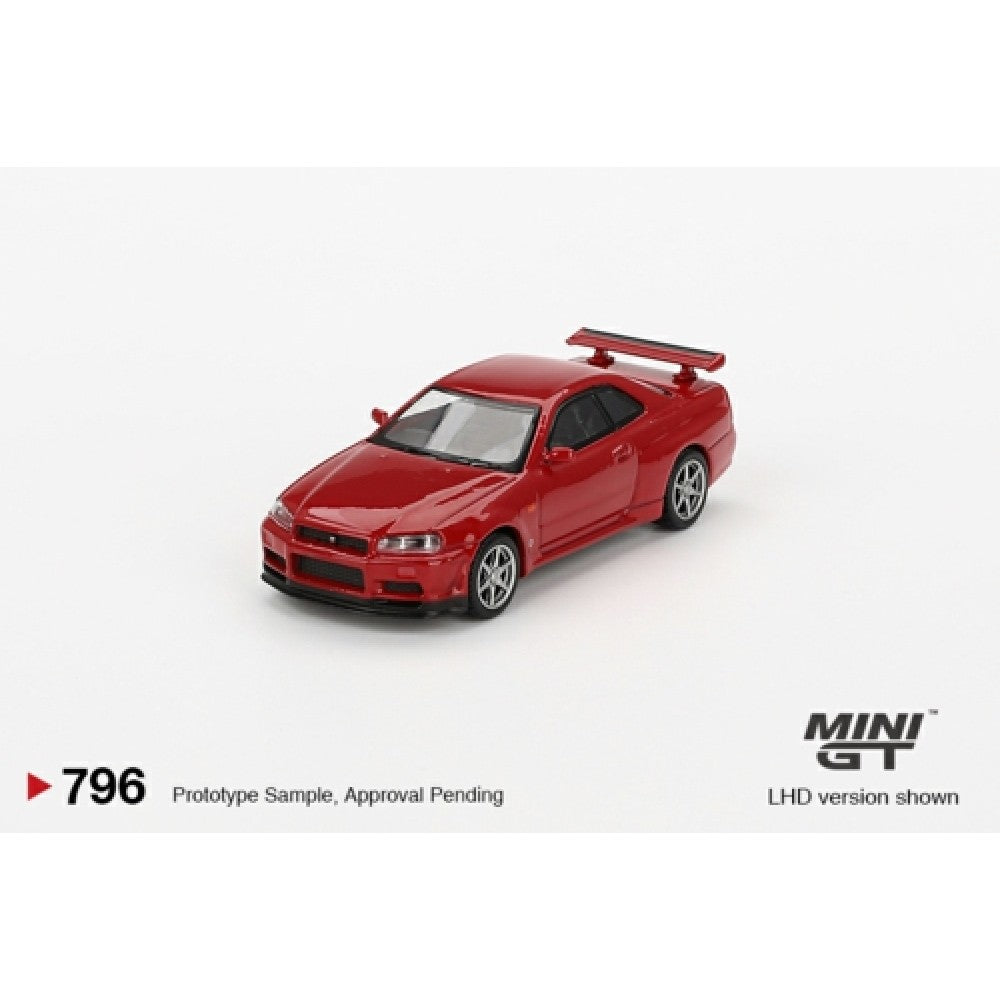 1/64 NISSAN SKYLINE GT-R (R34) V-SPEC ACTIVE RED (RHD) - MGT00796-R