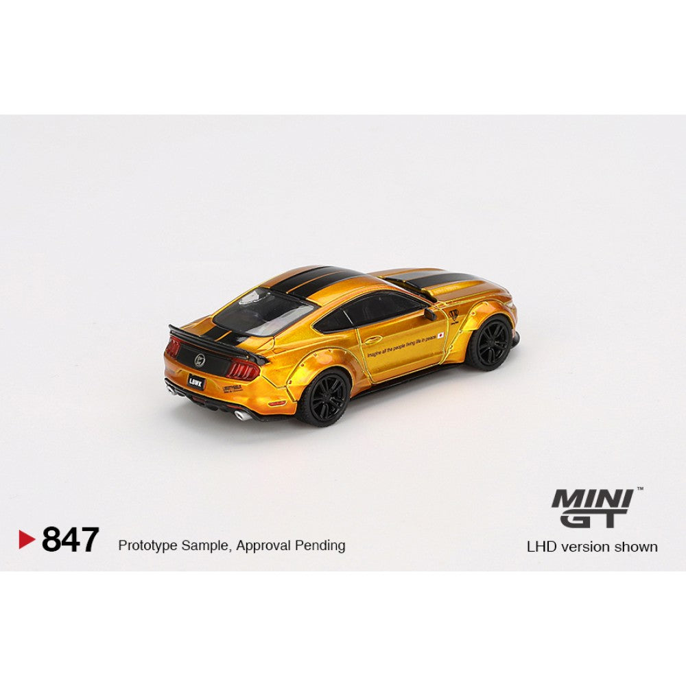 1/64 LB-WORKS FORD MUSTANG LB GOLD (RHD) - MGT00847-R