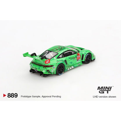 1/64 PORSCHE 911 GT3 R NO.77 AO RACING 2024 IMSA DAYTONA 24 HRS GTD PRO 2ND PLACE (LHD) BLISTER PACKAGING - MGT00889-BL