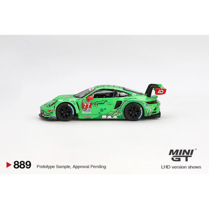 1/64 PORSCHE 911 GT3 R NO.77 AO RACING 2024 IMSA DAYTONA 24 HRS GTD PRO 2ND PLACE (LHD) BLISTER PACKAGING - MGT00889-BL