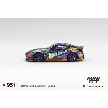 1/64  TOYOTA GR SUPRA KUHL 2021 D1GP EVANGELION RACING (RHD) BLISTER PACKAGING JAPAN EXCLUSIVE - MGT00951-BL