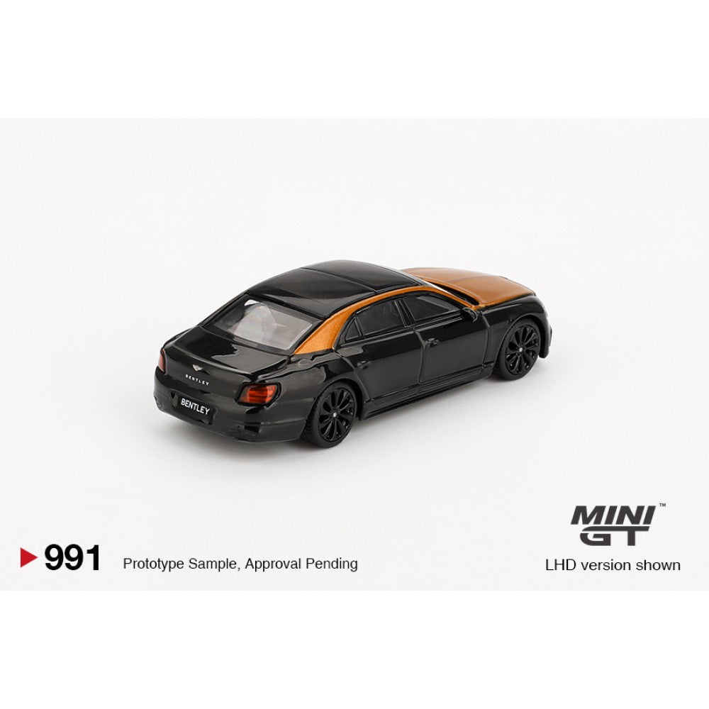 1/64 BENTLEY FLYING SPUR ORANGE FLAME/ONYX - Mini GT - MGT00991