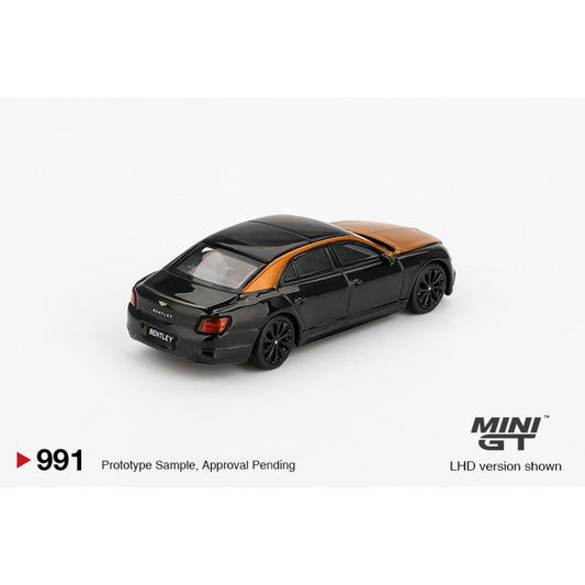 1/64 BENTLEY FLYING SPUR ORANGE FLAME/ONYX - Mini GT - MGT00991