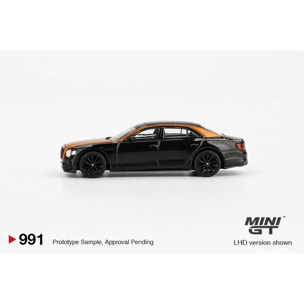 1/64 BENTLEY FLYING SPUR ORANGE FLAME/ONYX - Mini GT - MGT00991