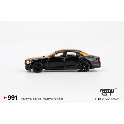 1/64 BENTLEY FLYING SPUR ORANGE FLAME/ONYX - Mini GT - MGT00991