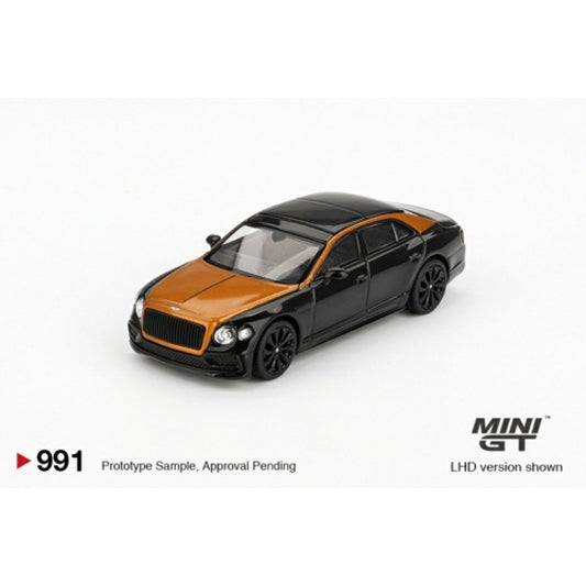 1/64 BENTLEY FLYING SPUR ORANGE FLAME/ONYX - Mini GT - MGT00991