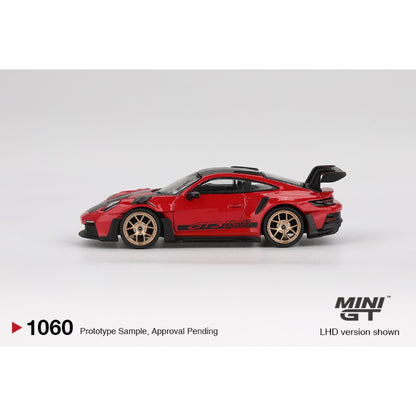 1/64 PORSCHE 911 (992) GT3 RS WEISSACH PACKAGE GUARDS RED (RHD) - MGT01060-R