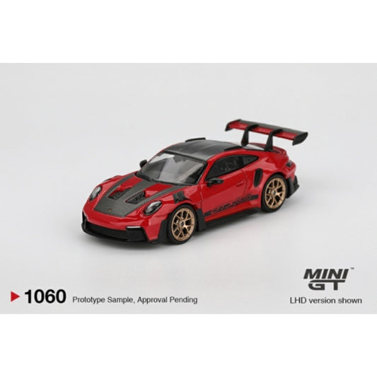 1/64 PORSCHE 911 (992) GT3 RS WEISSACH PACKAGE GUARDS RED (RHD) - MGT01060-R