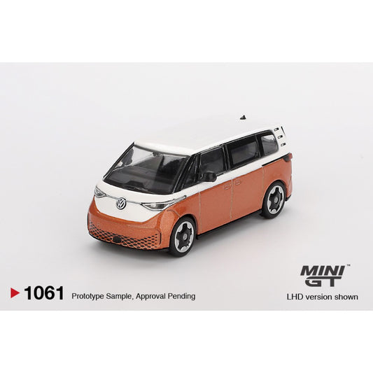 1/64 VOLKSWAGEN ID.BUZZ CANDY WHITE/ENERGETIC ORANGE (RHD) - MGT01061-R