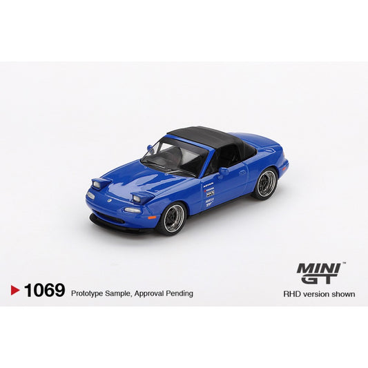 1/64 MAZDA MIATA MX-5 (NA) TUNED VERSION DARK BLUE (RHD) - MGT01069-R