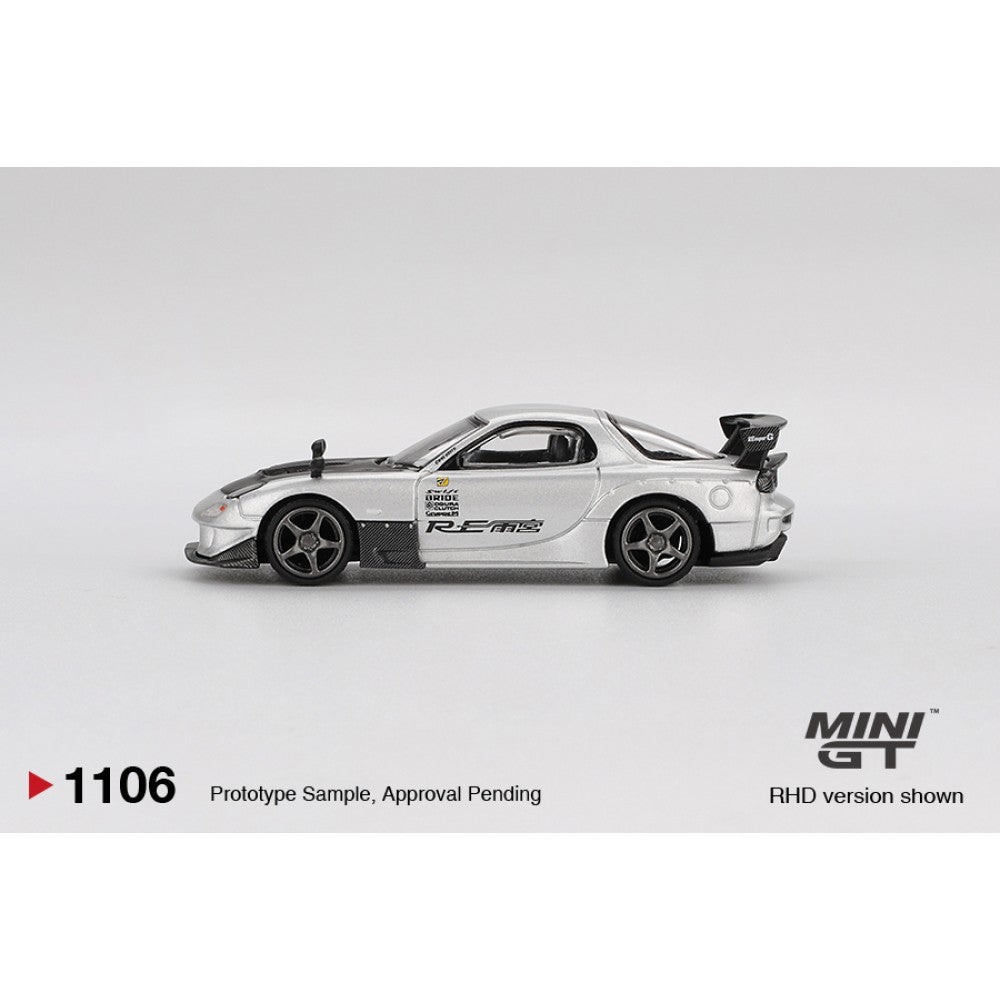 1/64 MAZDA RX-7 RE-AMEMIYA SILVER METALLIC  - MGT01106